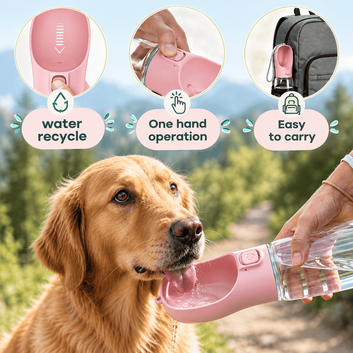 PawSip Portable Water Bottle